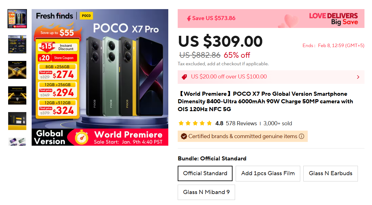 POCO X7 Pro Global Version Smartphone